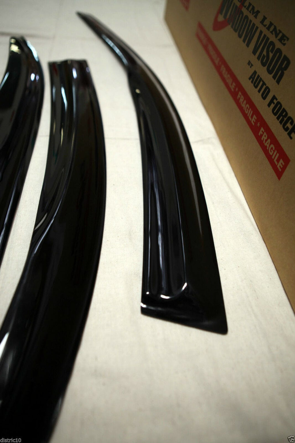 Installed View - Honda Accord Euro CL7 CL9 (2003-2008): Mugen Style Window Visors