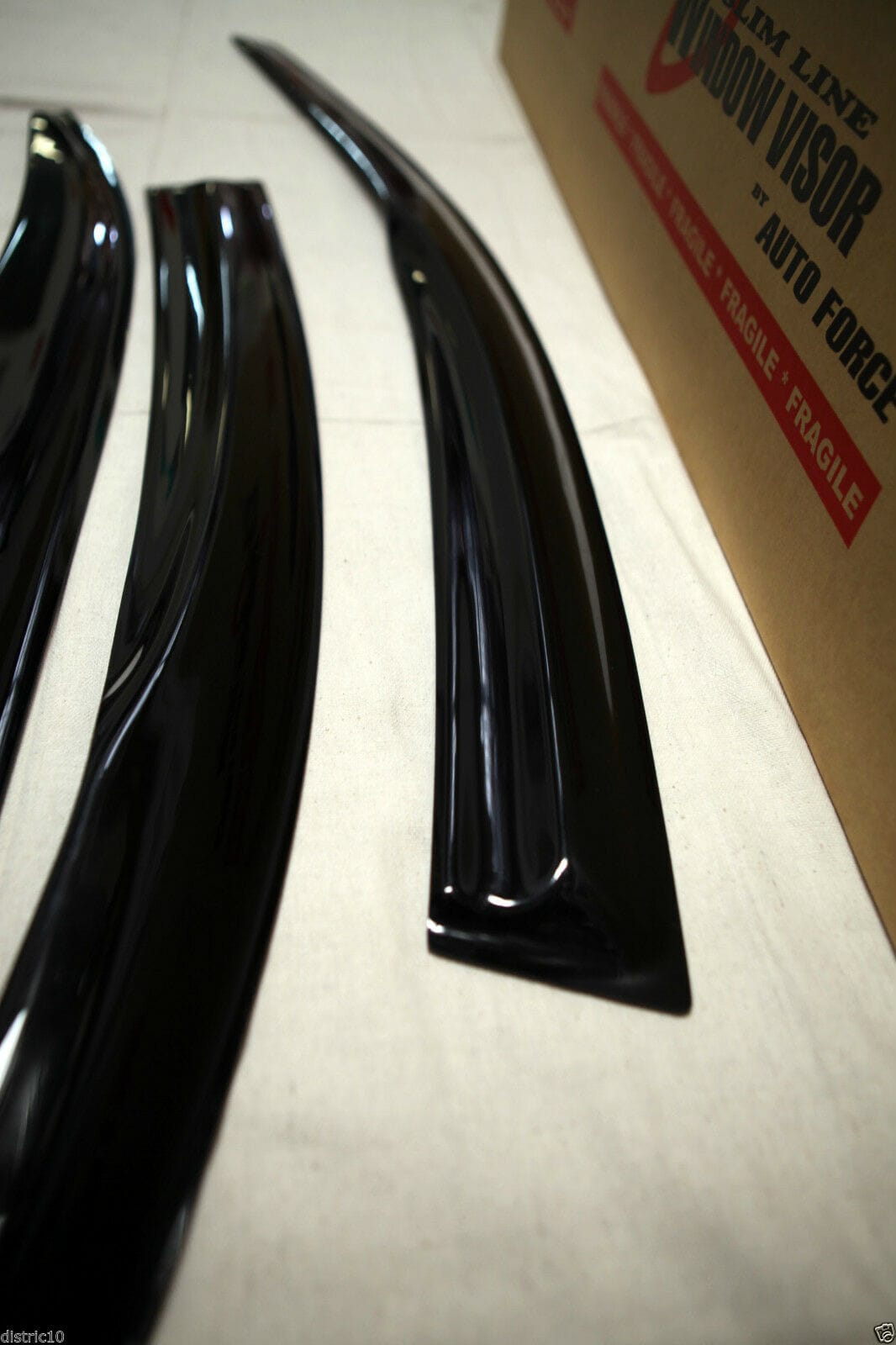 Installed View - Honda Accord Euro CL7 CL9 (2003-2008): Mugen Style Window Visors