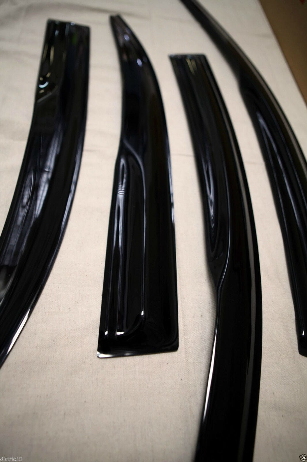 Installed View - Honda Accord Euro CL7 CL9 (2003-2008): Mugen Style Window Visors