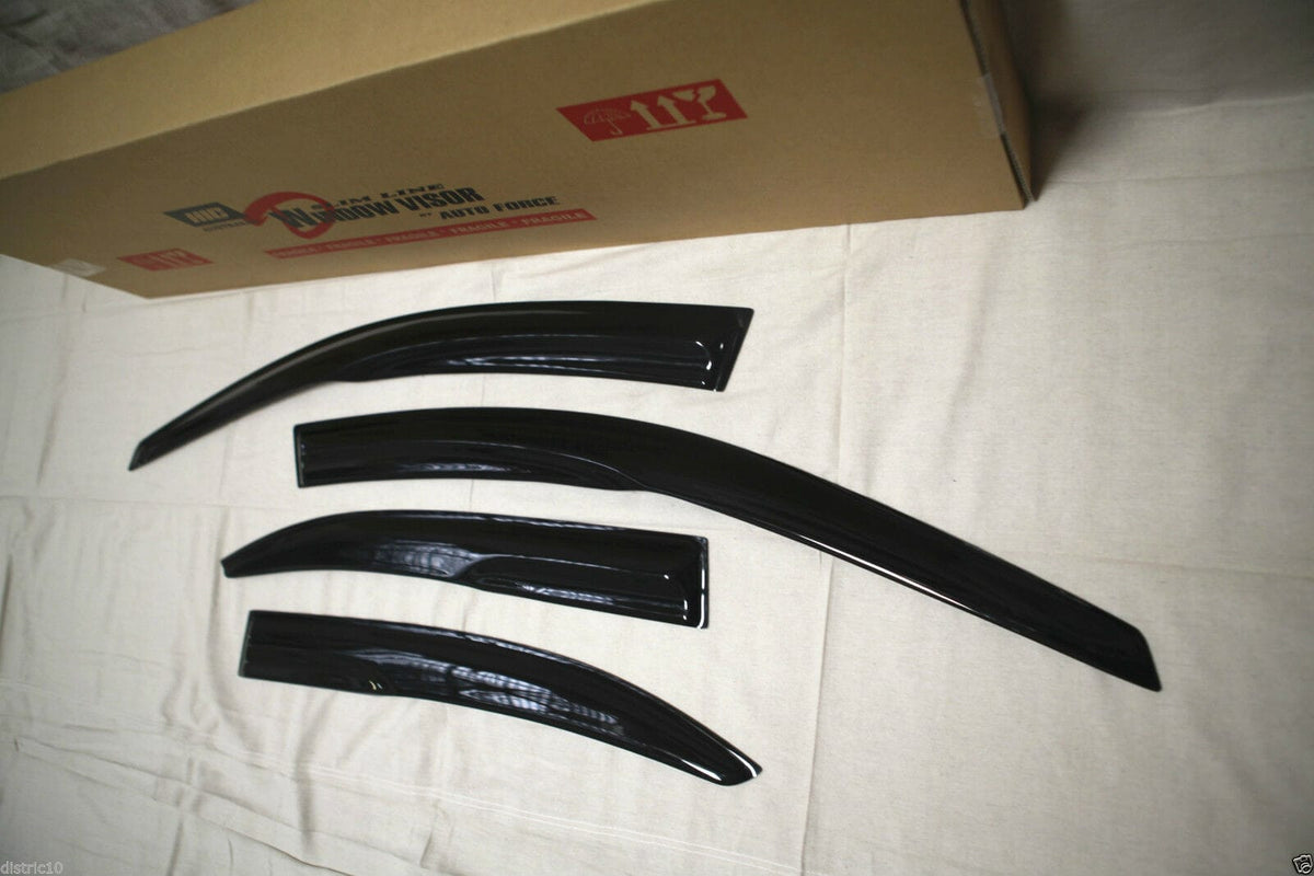 Installed View - Honda Accord Euro CL7 CL9 (2003-2008): Mugen Style Window Visors