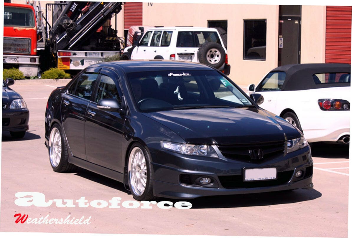 Installed View - Honda Accord Euro CL9 (2005-2008): Bonnet Protector Guard