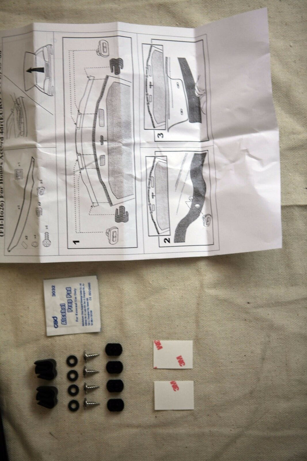 Installed View - Honda Accord Euro CL9 (2005-2008): Bonnet Protector Guard