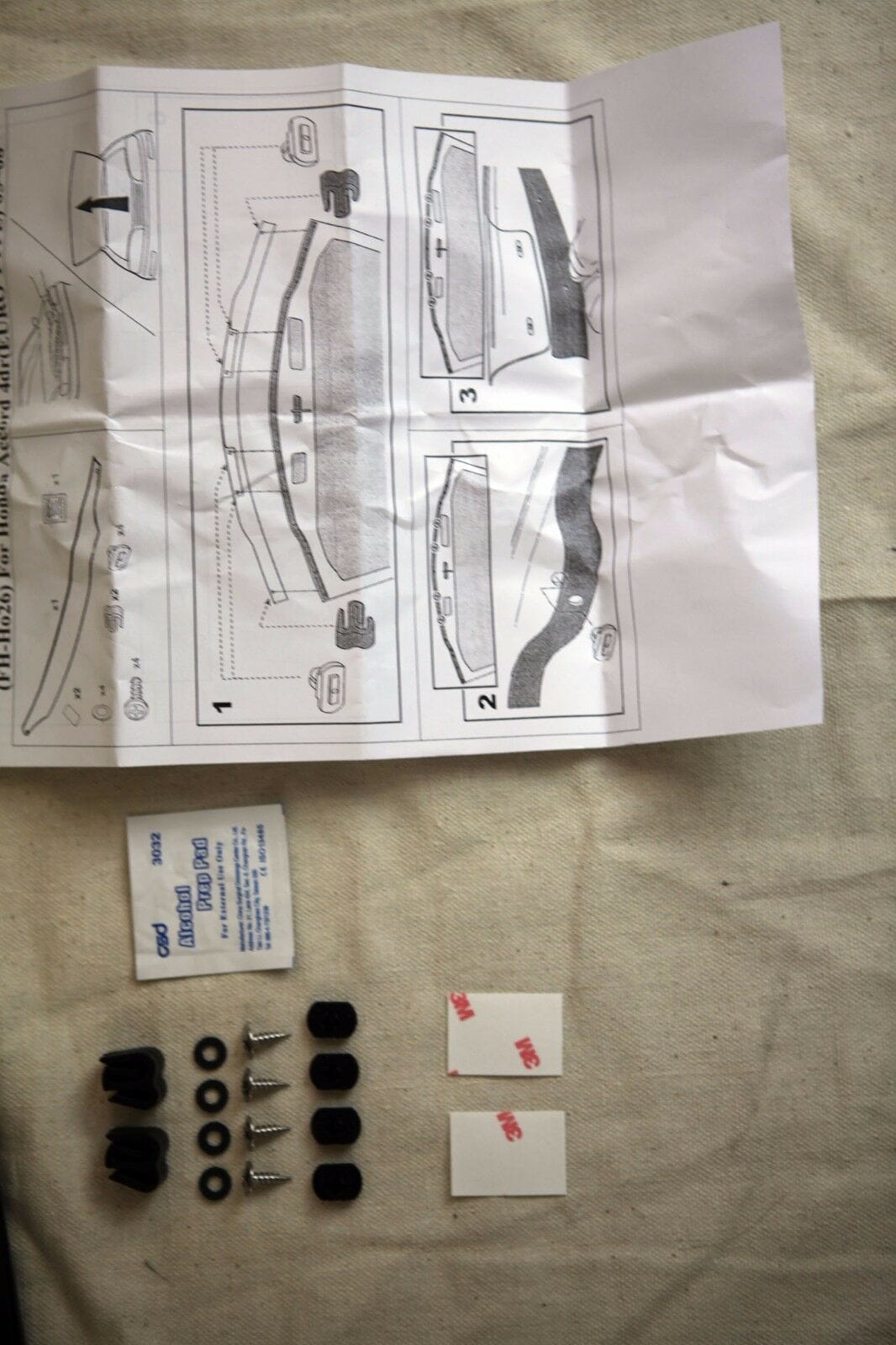 Installed View - Honda Accord Euro CL9 (2005-2008): Bonnet Protector Guard