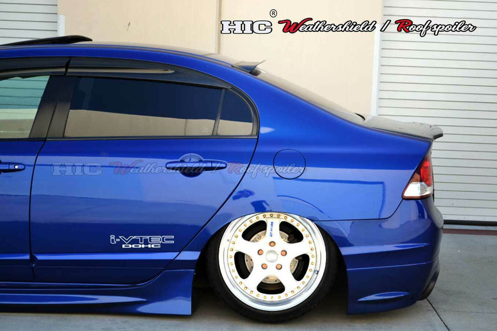 Installed View - Honda Civic 8th Gen Sedan (2006-2011): Premium Roof Spoiler