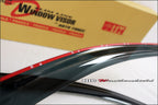 Installed View - Honda Civic EF Hatch (1988-1991): Front Window Visors