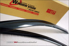 Installed View - Honda Civic EF Hatch (1988-1991): Front Window Visors