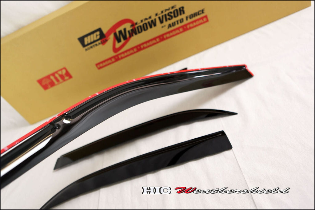 Installed View - Honda Civic EG EH Sedan (1992-1995): Premium Window Visors