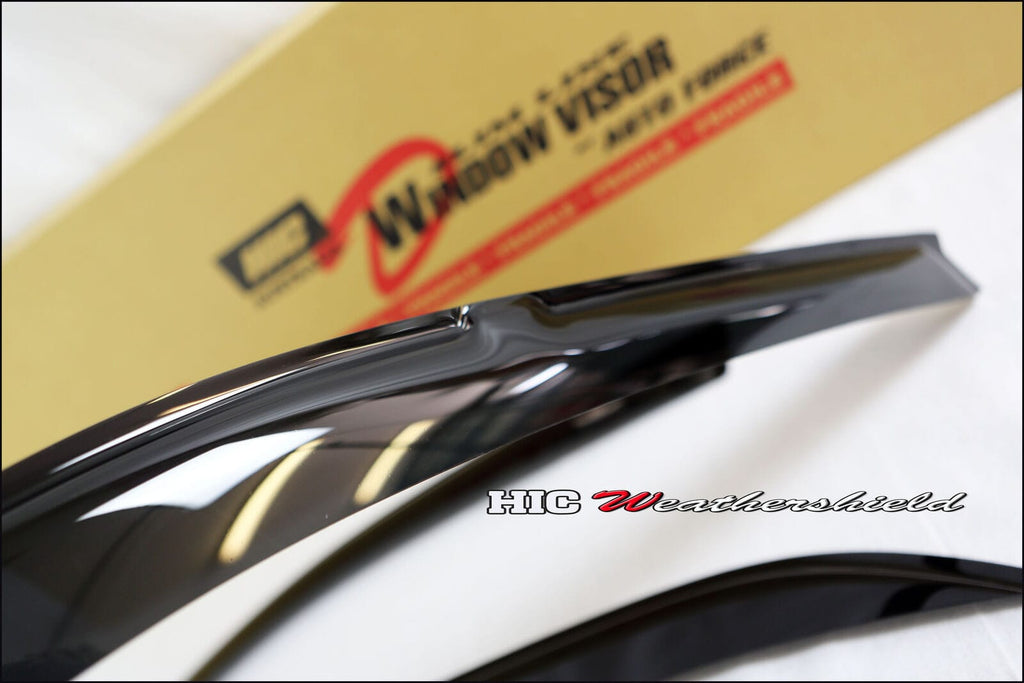 Installed View - Honda Civic EG EH Sedan (1992-1995): Premium Window Visors