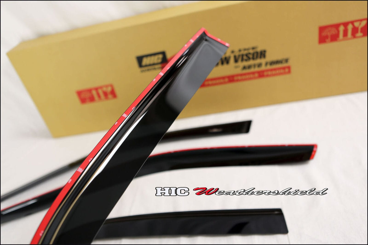 Installed View - Honda Civic EG EH Sedan (1992-1995): Premium Window Visors