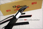 Installed View - Honda Civic EG EH Sedan (1992-1995): Premium Window Visors