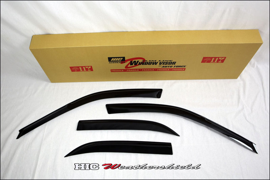 Installed View - Honda Civic EG EH Sedan (1992-1995): Premium Window Visors