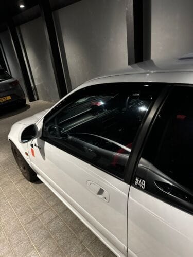 Installed View - Honda Civic EG Hatch (1992-1995): Premium Window Visors