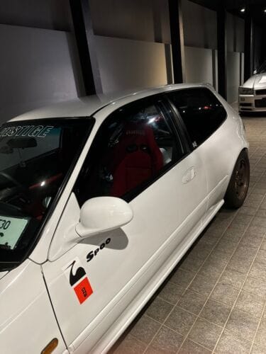 Installed View - Honda Civic EG Hatch (1992-1995): Premium Window Visors