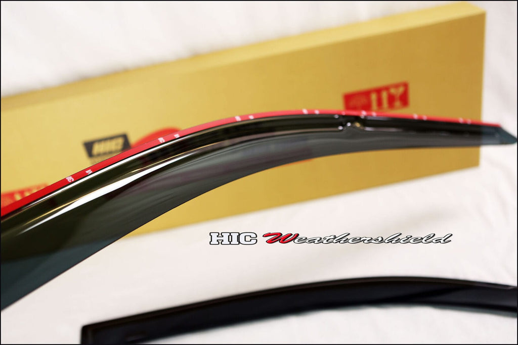 Installed View - Honda Civic EG Hatch (1992-1995): Premium Window Visors