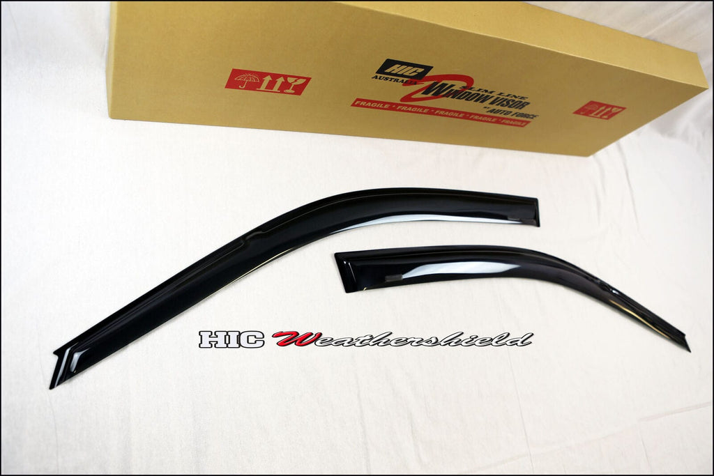 Installed View - Honda Civic EG Hatch (1992-1995): Premium Window Visors