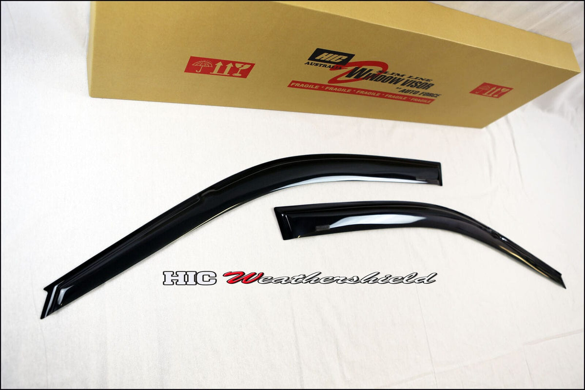 Installed View - Honda Civic EG Hatch (1992-1995): Premium Window Visors