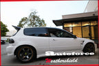 Installed View - Honda Civic EG Hatch (1992-1995): Premium Window Visors
