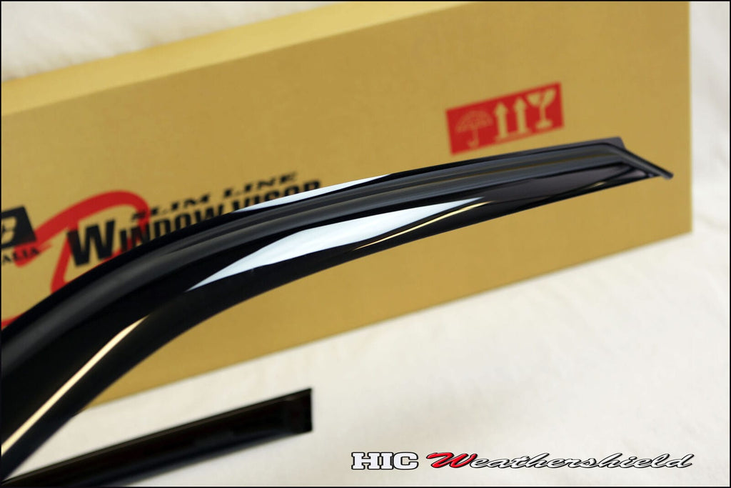 Installed View - Honda Civic EJ Sedan (1996-2000): Premium Window Visors