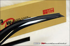 Installed View - Honda Civic EJ Sedan (1996-2000): Premium Window Visors