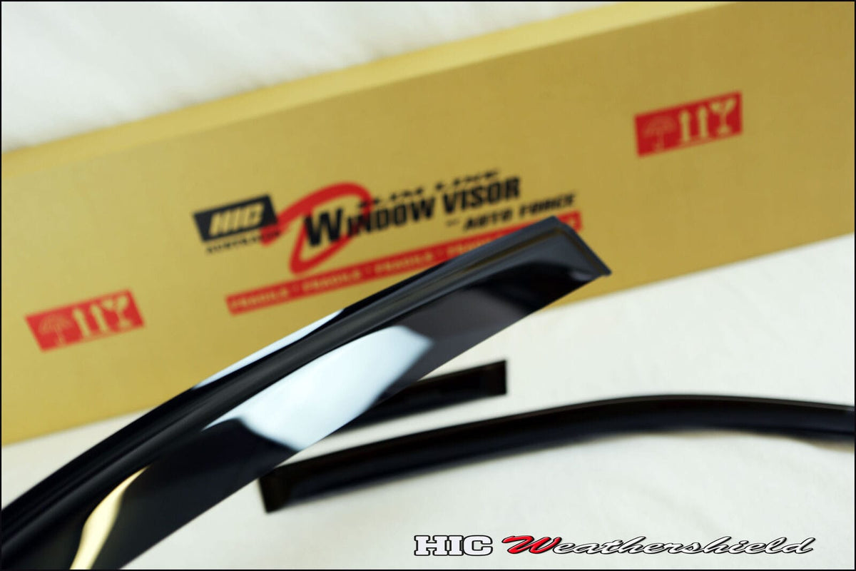 Installed View - Honda Civic EJ Sedan (1996-2000): Premium Window Visors