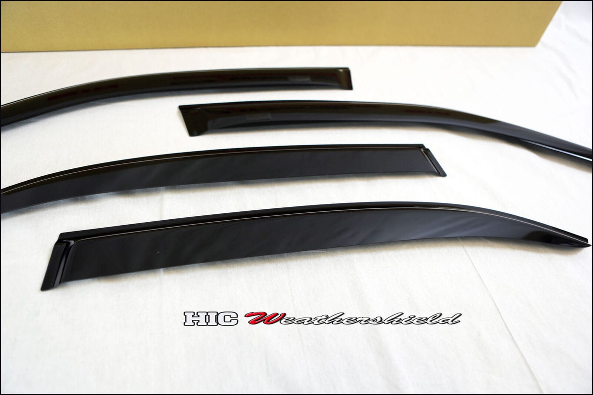 Installed View - Honda Civic EJ Sedan (1996-2000): Premium Window Visors