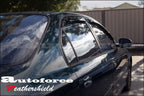Installed View - Honda Civic EJ Sedan (1996-2000): Premium Window Visors