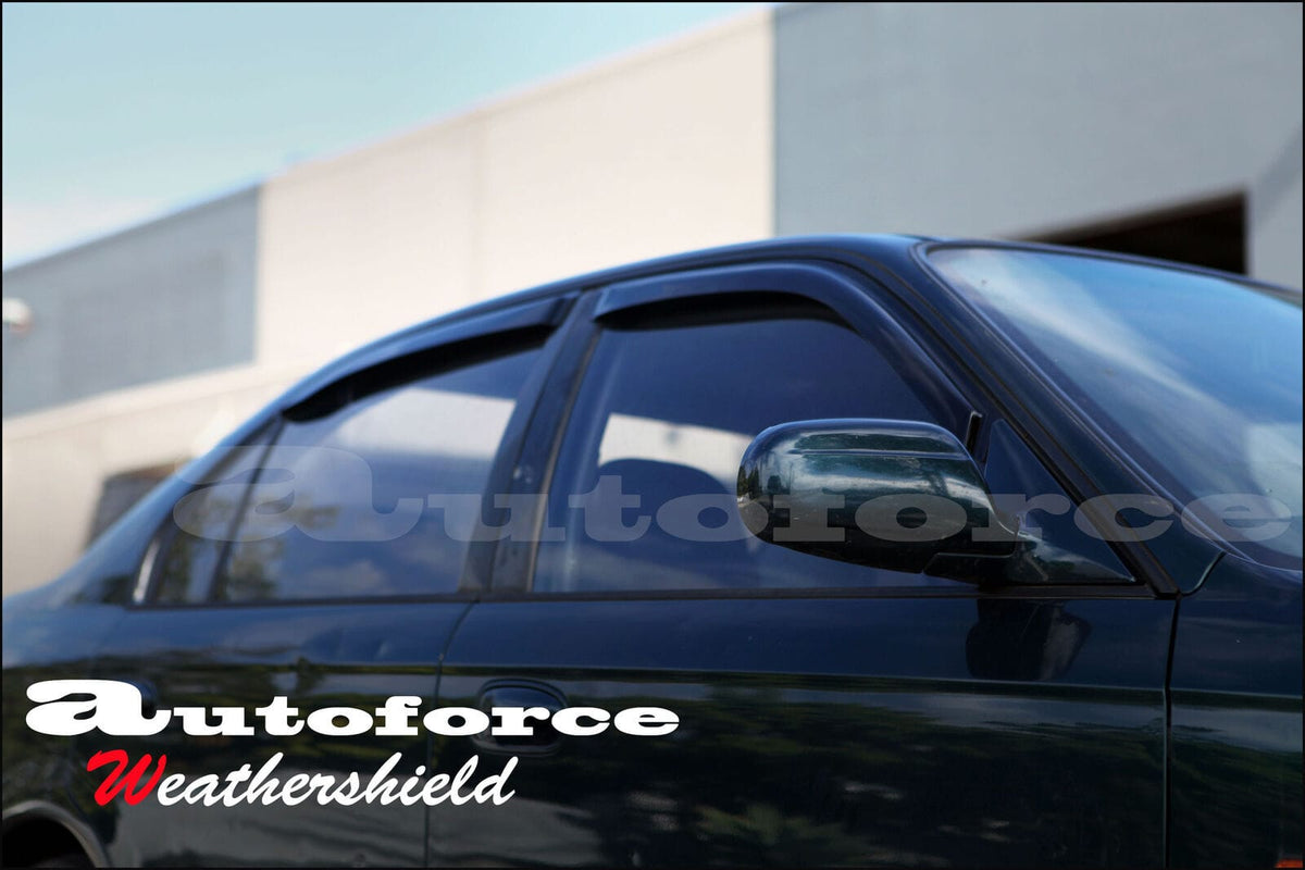 Installed View - Honda Civic EJ Sedan (1996-2000): Premium Window Visors