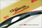 Installed View - Honda Civic EK Hatch (1997-2000): Premium Window Visors
