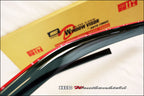 Installed View - Honda Civic EK Hatch (1997-2000): Premium Window Visors