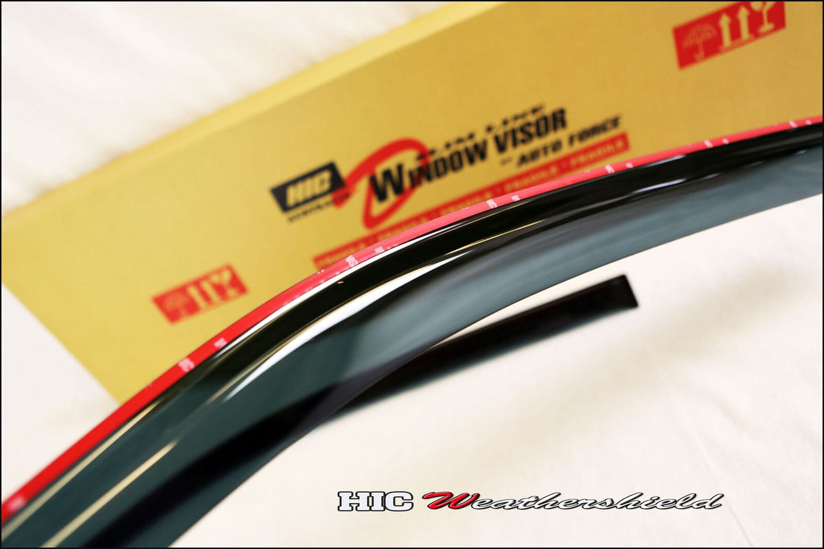 Installed View - Honda Civic EK Hatch (1997-2000): Premium Window Visors