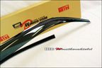 Installed View - Honda Civic EK Hatch (1997-2000): Premium Window Visors