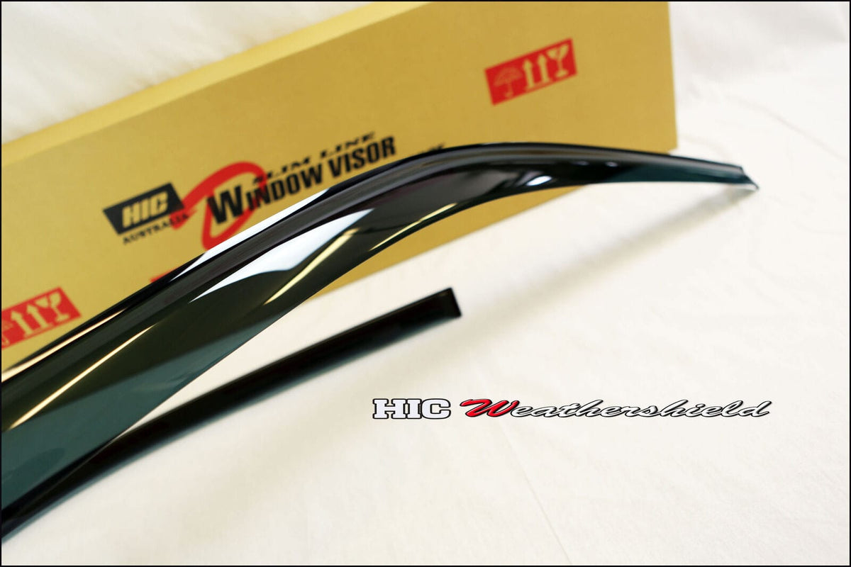 Installed View - Honda Civic EK Hatch (1997-2000): Premium Window Visors