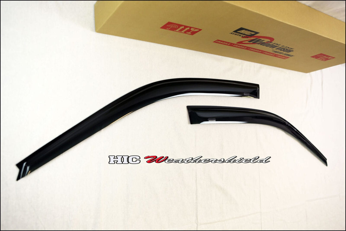 Installed View - Honda Civic EK Hatch (1997-2000): Premium Window Visors