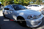 Installed View - Honda Civic EK Hatch (1997-2000): Premium Window Visors