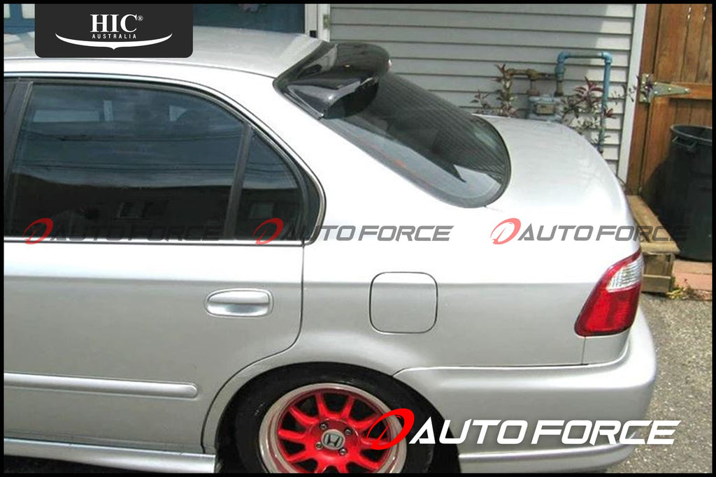 Installed View - Honda Civic EK Sedan (1996-2000): Premium Roof Spoiler
