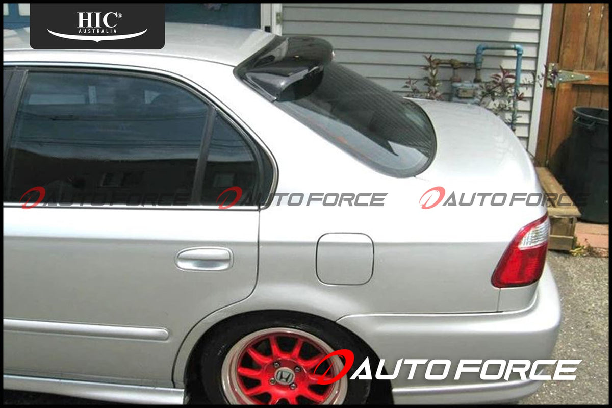 Installed View - Honda Civic EK Sedan (1996-2000): Premium Roof Spoiler