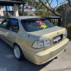 Installed View - Honda Civic EK Sedan (1996-2000): Premium Roof Spoiler