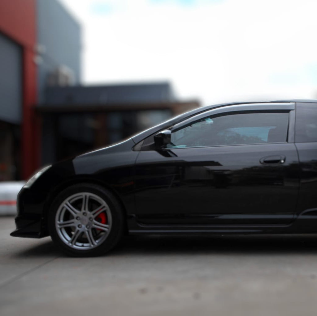 Installed View - Honda Civic EP3 (2002-2005): Premium Window Visors