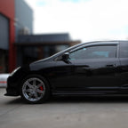 Installed View - Honda Civic EP3 (2002-2005): Premium Window Visors