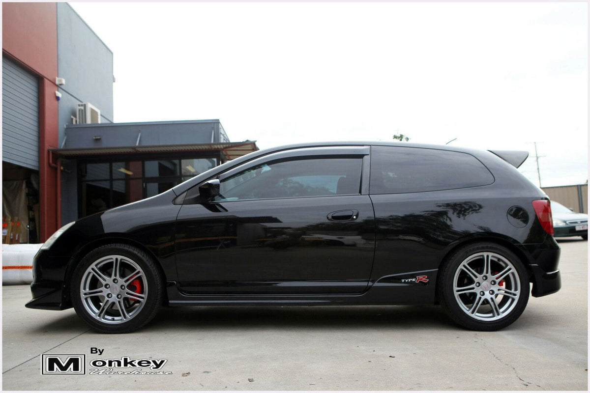 Installed View - Honda Civic EP3 Type-R Hatch (2001-2003): Mugen Style Front Bumper Lip