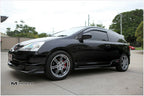 Installed View - Honda Civic EP3 Type-R Hatch (2001-2003): Mugen Style Front Bumper Lip