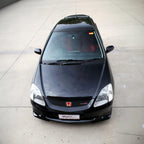 Installed View - Honda Civic EP3 Type-R Hatch (2001-2003): Mugen Style Front Bumper Lip