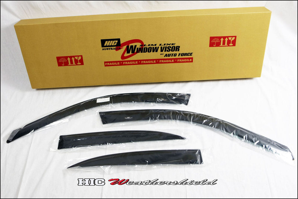 Installed View - Honda Civic ES EM Sedan (2001-2005): Premium Window Visors