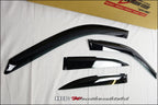 Installed View - Honda Civic ES EM Sedan (2001-2005): Premium Window Visors