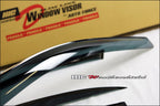 Installed View - Honda Civic ES EM Sedan (2001-2005): Premium Window Visors