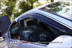 Installed View - Honda Civic ES EM Sedan (2001-2005): Premium Window Visors