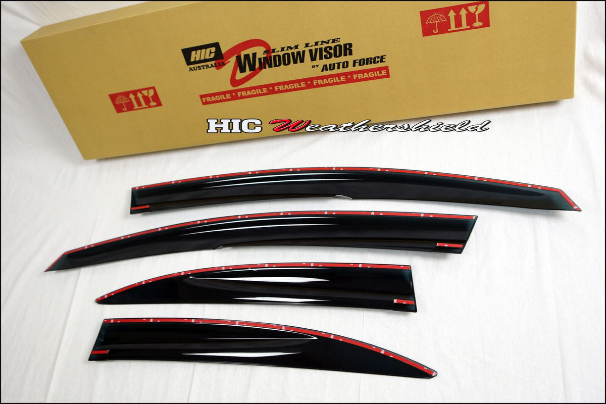 Installed View - Honda Civic FB Sedan (2012-2016): Mugen Style Window Visors