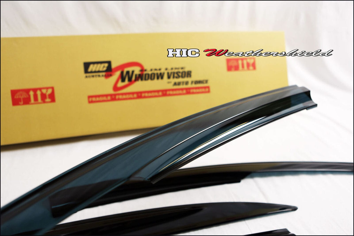 Installed View - Honda Civic FB Sedan (2012-2016): Mugen Style Window Visors