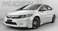 Installed View - Honda Civic FB Sedan (2012-2016): Mugen Style Window Visors
