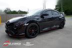 Installed View - Honda Civic FC Sedan (2016-2021): Mugen Style Window Visors